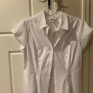 Dress Barn NWT white button down blouse